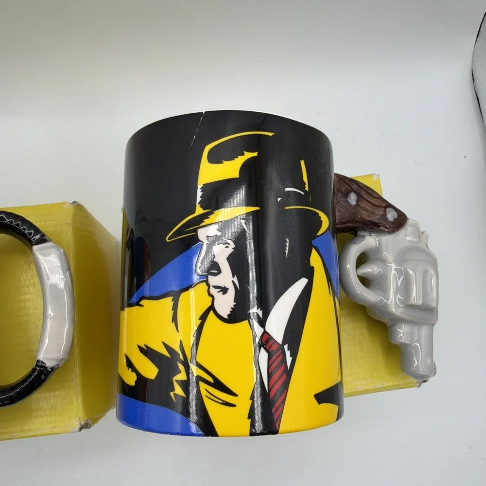 DICK TRACY & BREATHLESS  Figural Mugs  Applause 1990  mint in box